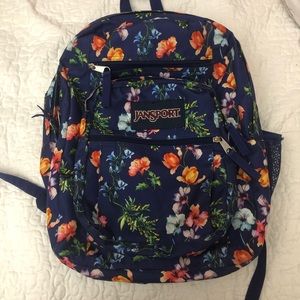 Jansport Big Navy Floral Backpack